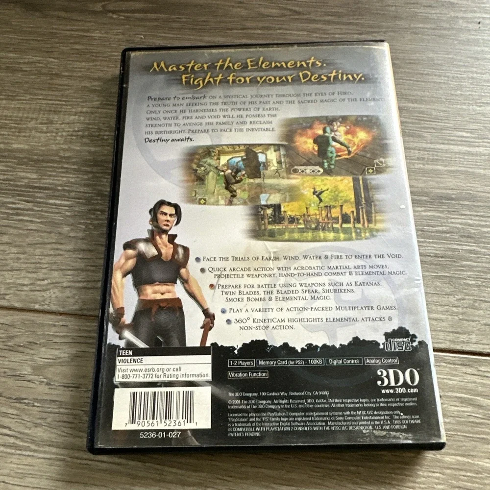 Godai: Elemental Force (Sony PlayStation 2, 2002)